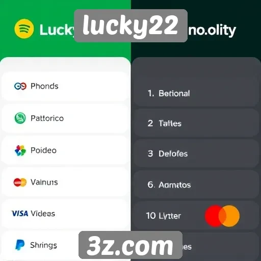 Métodos de pagamento disponíveis no lucky22